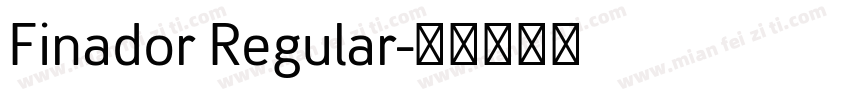 Finador Regular字体转换